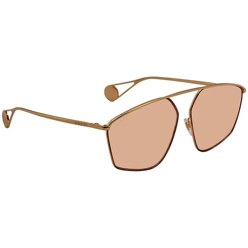 Kính Mát Gucci Orange Asian Fit Geometric Ladies Sunglasses GG0437SA 003 60